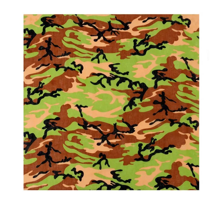 Translation missing: pt-PT.Bandana Camuflaje verde de 54x54 cm