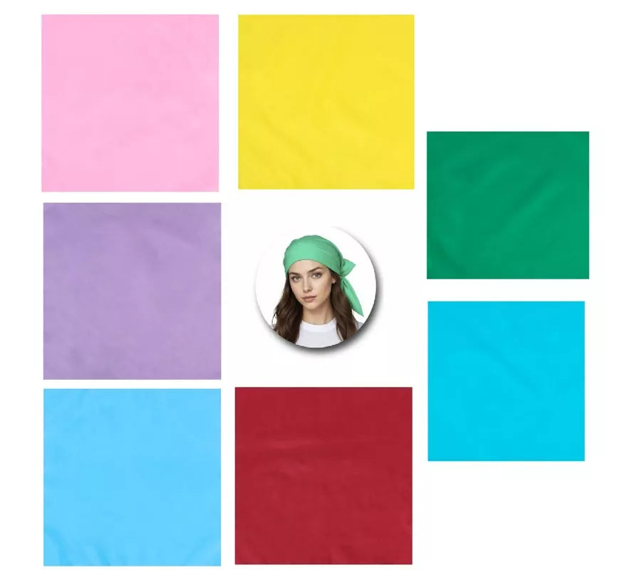Translation missing: pt-PT.Bandana en varios colores de 54x54 cm adulto