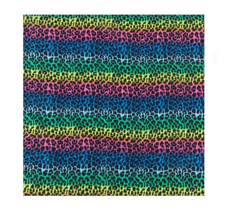 Translation missing: pt-PT.Bandana estampado Leopardo multicolor de 54x54 cm