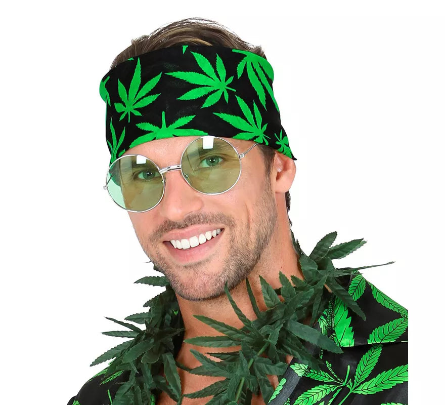 Translation missing: pt-PT.Bandana Hojas de Marihuana de 55X55 cm