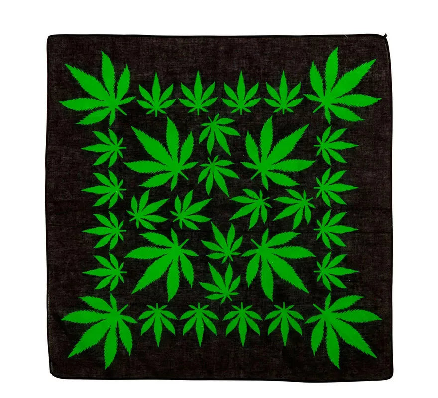 Translation missing: pt-PT.Bandana Hojas de Marihuana de 55X55 cm