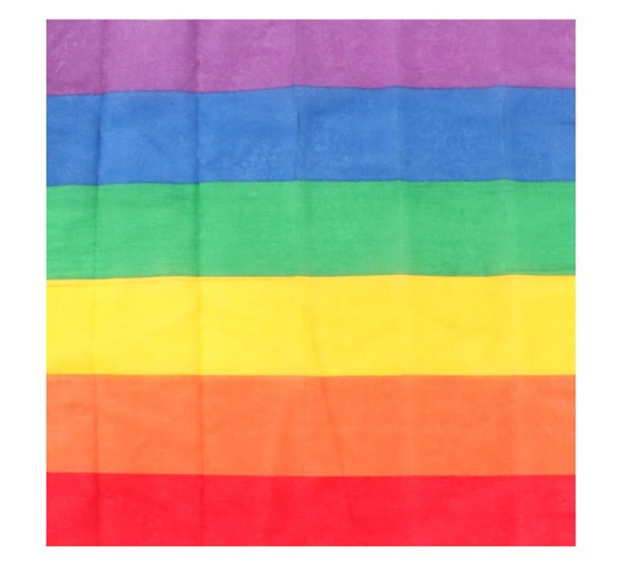 Translation missing: pt-PT.Bandana o Pañuelo Arcoíris franjas gruesas de 54x54 cm