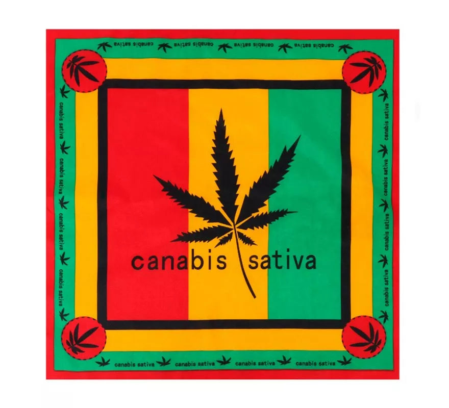 Translation missing: pt-PT.Bandana Rastafari Canabisativa de 54x54 cm