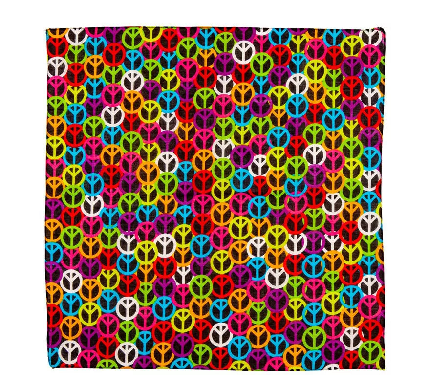 Translation missing: pt-PT.Bandana Símbolo de Paz de 55X55 cm