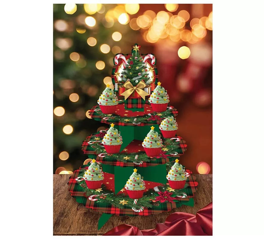 Translation missing: pt-PT.Bandeja Árbol de Navidad de 3 Pisos de 40x30 cm