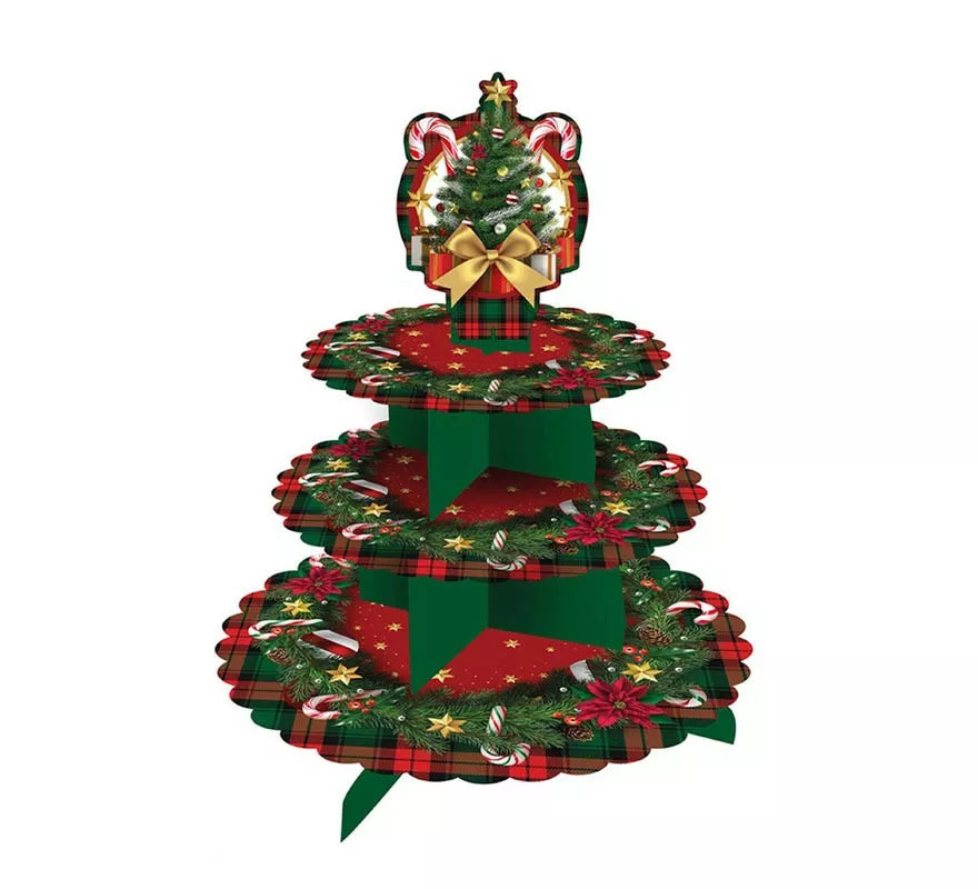 Translation missing: pt-PT.Bandeja Árbol de Navidad de 3 Pisos de 40x30 cm