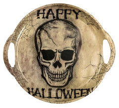 Bandeja Caveira de Halloween com Alças, 30cm