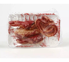 Bandeja de restos sangrentos Orelha e dedos 16x11 cm