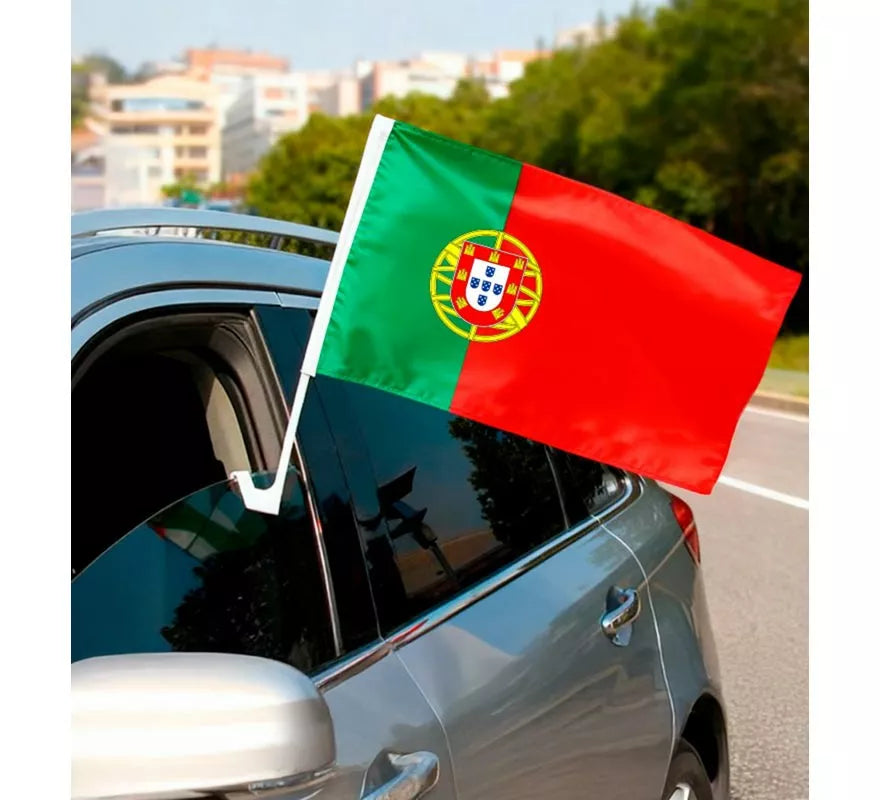 Translation missing: pt-PT.Bandera de Portugal para Coche de 30x45 cm