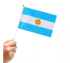 Bandeira da Argentina com Pega 14x21 cm