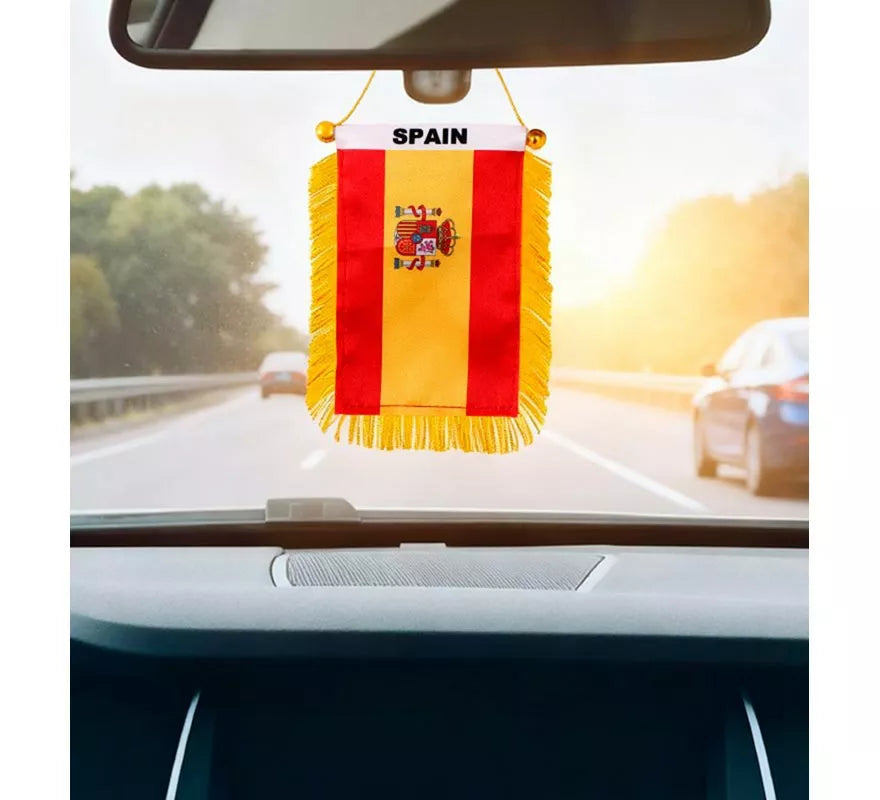Translation missing: pt-PT.Banderín de España Colgable de 8x12 cm