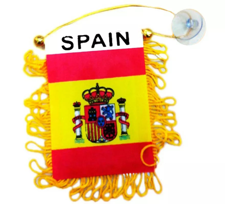 Translation missing: pt-PT.Banderín de España con ventosa de 8x12 cm