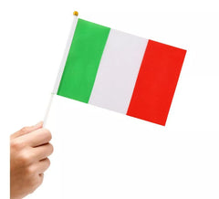 Bandeira de Itália com pega 14x21 cm