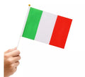 Banderín de Italia con Mango de 20x30 cm