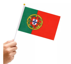 Bandeirinha de Portugal com cabo 20 x 30 cm