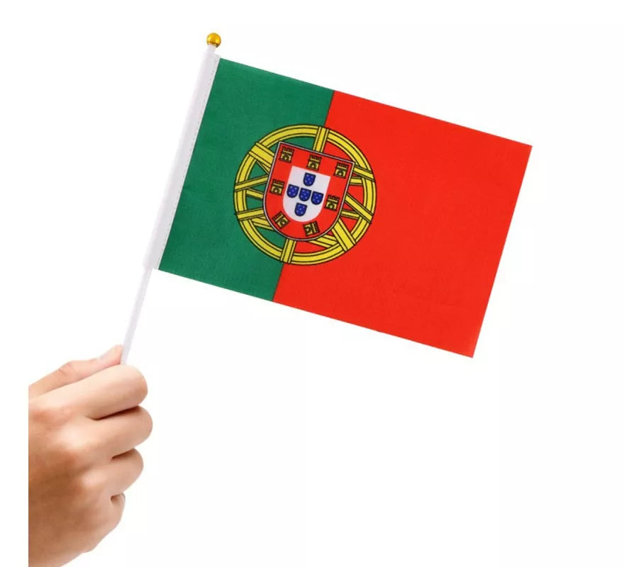 Translation missing: pt-PT.Banderín de Portugal con Mango de 20x30 cm