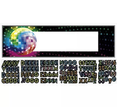 Galhardete Disco Gigante com 120 letras e números adesivos