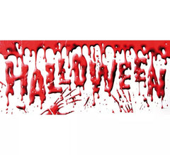 Banner sangrento de Halloween 61 x 152 cm