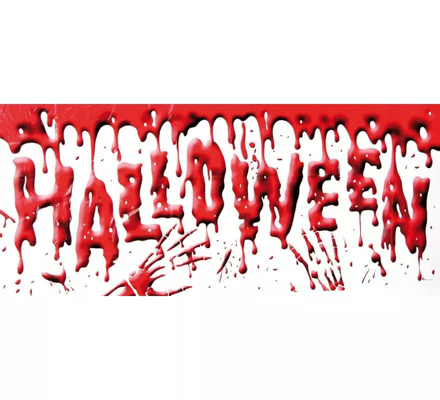 Translation missing: pt-PT.Banderola sangrienta Halloween 61 x 152 cm