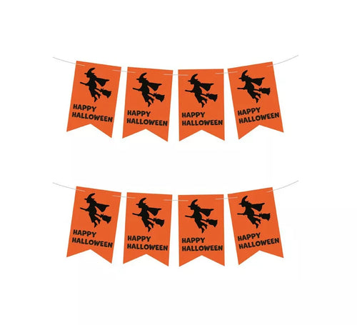 Banner de Bruja Happy Halloween de 3 m