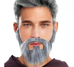 Barba Cinzenta com Cavanhaque Cinzento