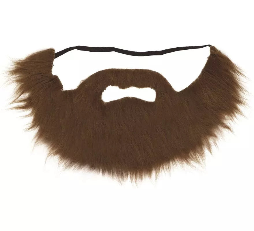 Translation missing: pt-PT.Barba y Bigote Castaña con Goma Elástica