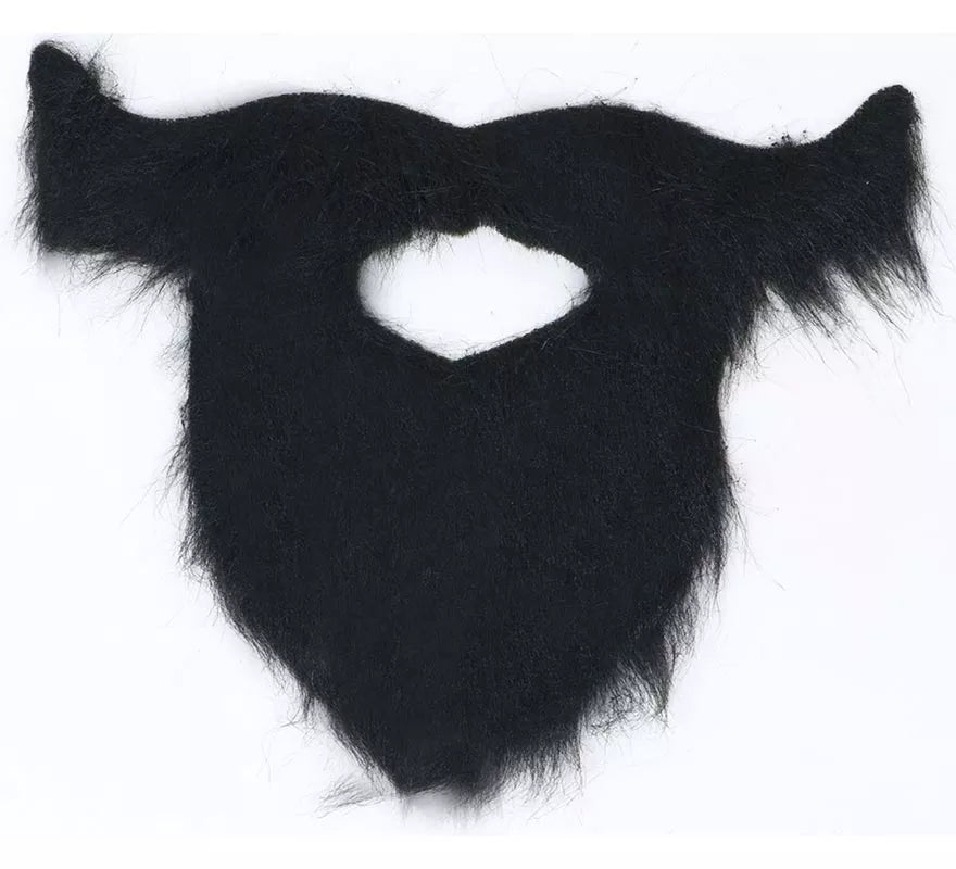 Translation missing: pt-PT.Barba y Bigote Negro con Adhesivo