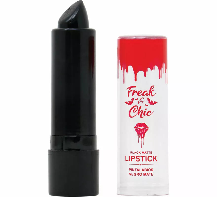 Barra de Labios negro Mate Extravagante y Elegante