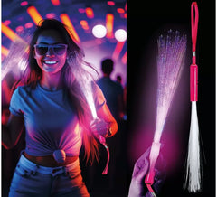 Bastão de fibra óptica LED de 25 cm em cores sortidas