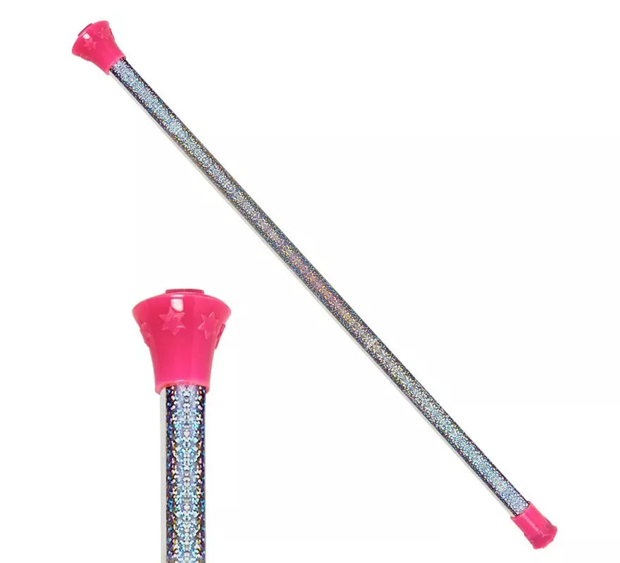 Translation missing: pt-PT.Bastón Majorette rosa Holográfico de 51 cm