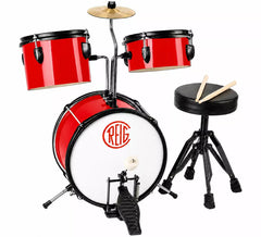 Bateria de madeira e metal