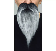 Bigode com cabelos grisalhos