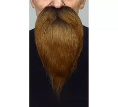 Bigode com barba castanha