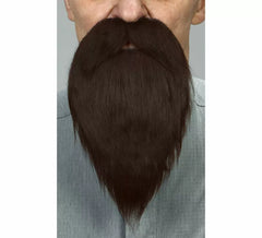 Bigode com barba castanha