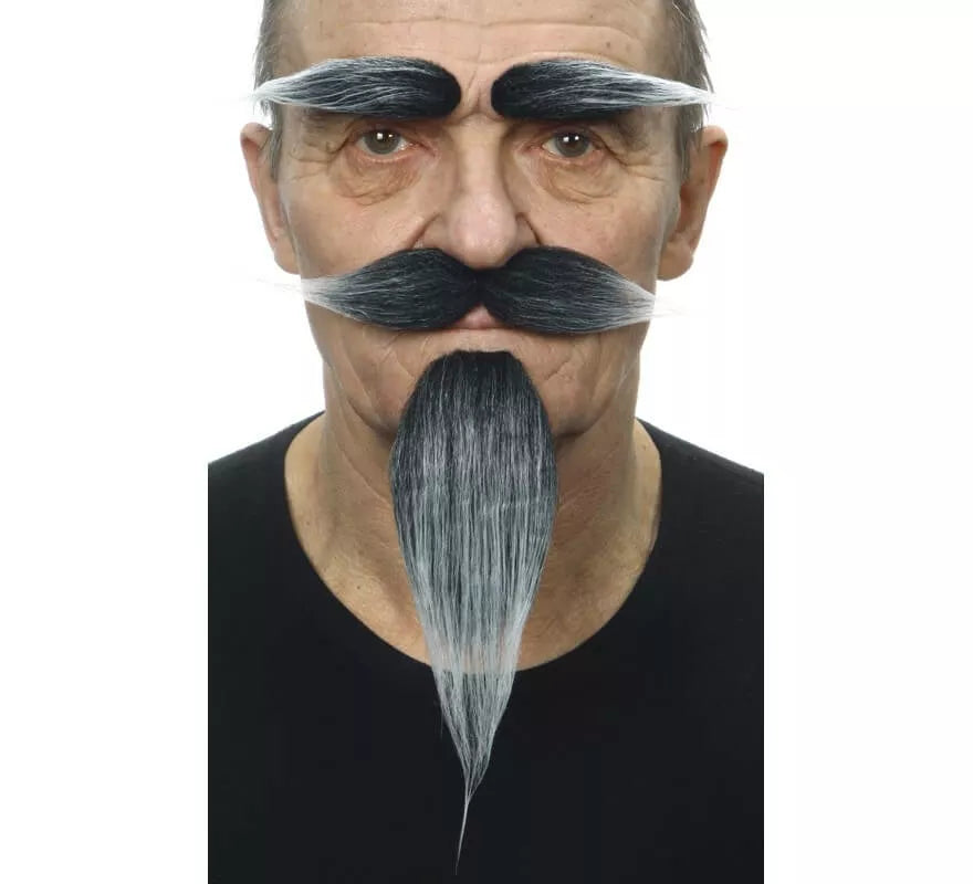 Translation missing: pt-PT.Bigote con Perilla y Cejas canoso