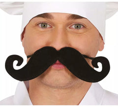 Bigode extra grande de 21,5 cm com elástico