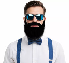 Bigode e barba hipster