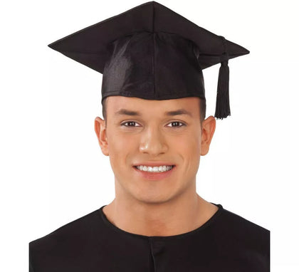 Birrete de Graduado con borla de 59 cm de perímetro