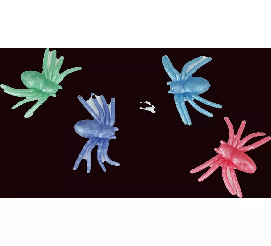 Translation missing: pt-PT.Blíster de 4 Arañas Silicona de 4x7 cm