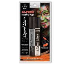 Black and White Liner Liquid Makeup Blister (2 unidades de 6 gramas)