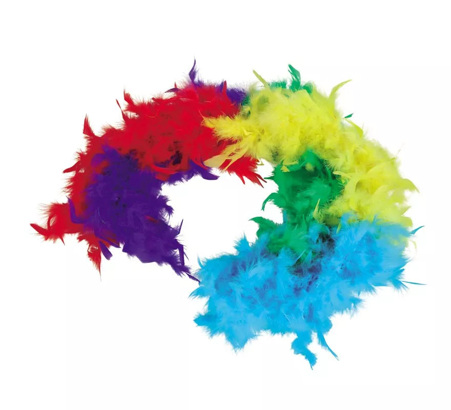 Translation missing: pt-PT.Boa de 40 gr de plumas Multicolor de 180 cm