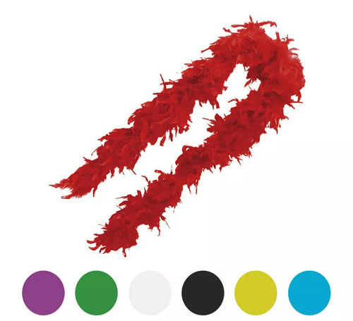 Boa de pluma 75-80 gramos de 180 cm en varios colores