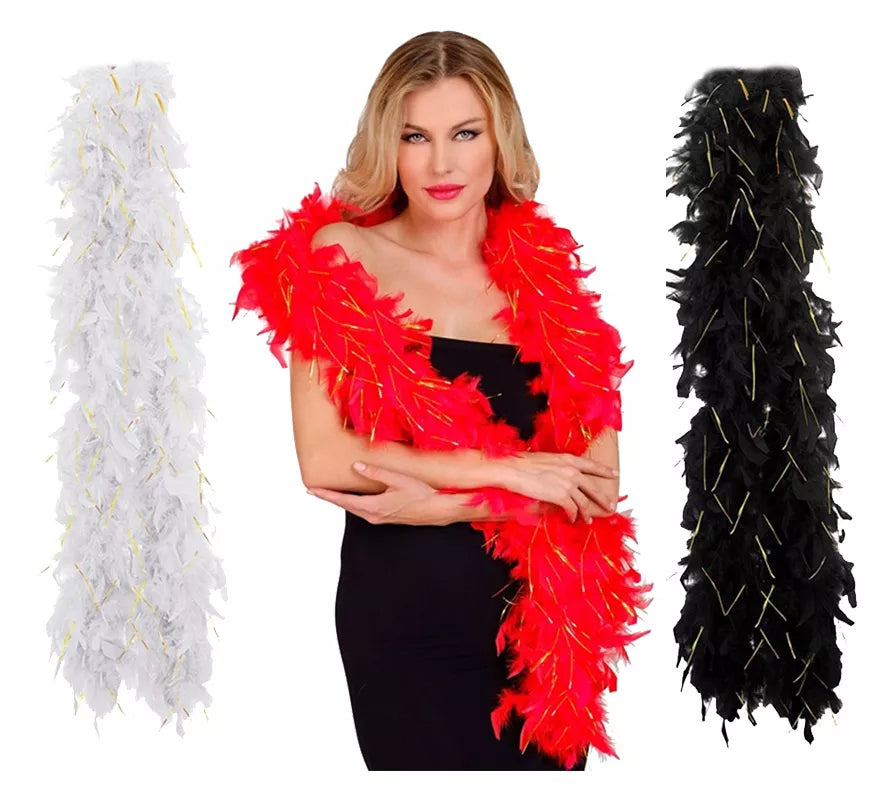 Translation missing: pt-PT.Boa de Plumas con Espuma dorada de 1,80 m y 80 g en varios colores