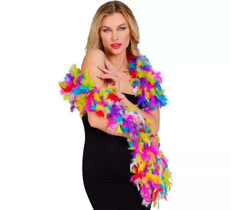 Translation missing: pt-PT.Boa de Plumas multicolor de 1,80 mts