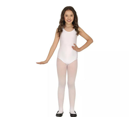 Body o Maillot Blanco sin mangas para niños