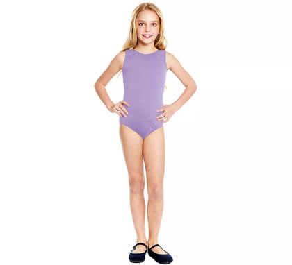 Body o Maillot con tirante ancho lila para niña