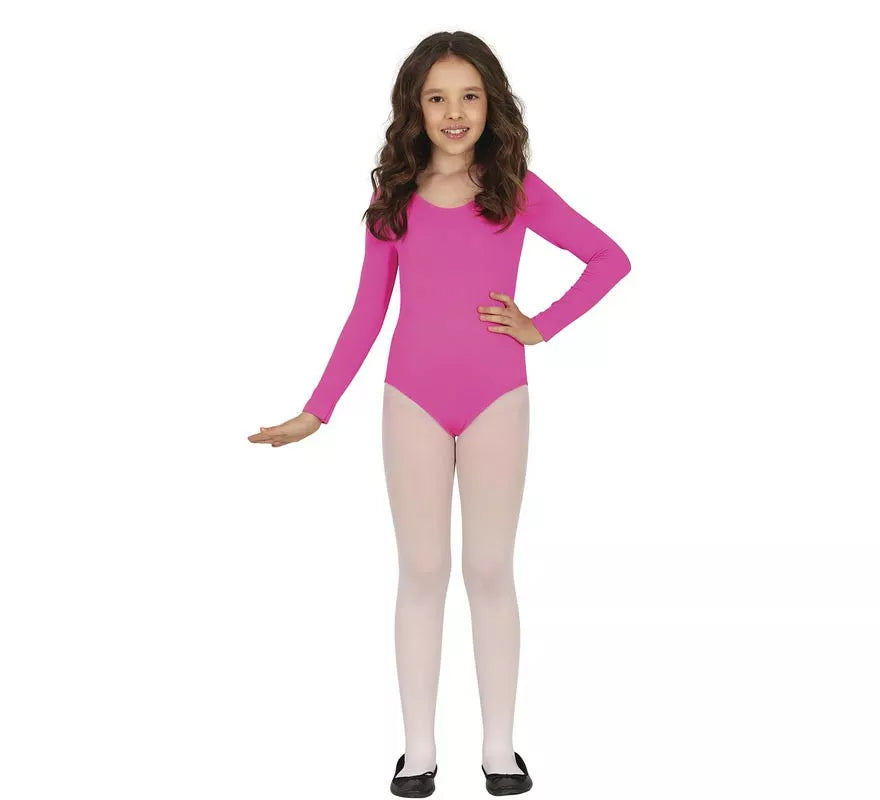 Translation missing: pt-PT.Body o Maillot Fucsia manga larga para niños
