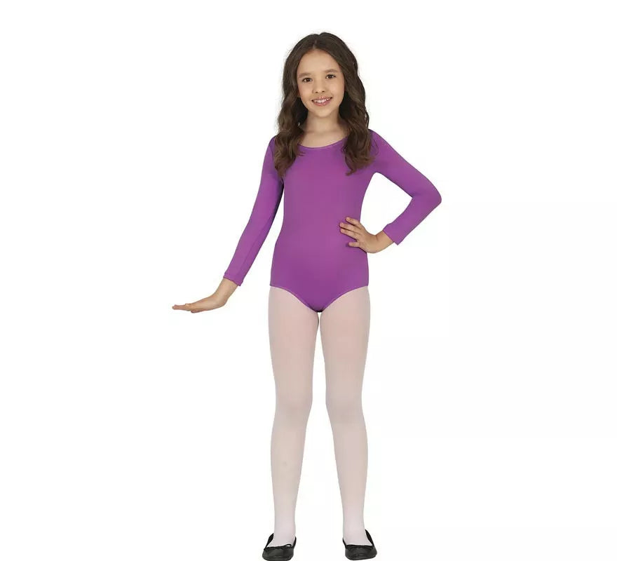 Translation missing: pt-PT.Body o Maillot Lila manga larga para niños