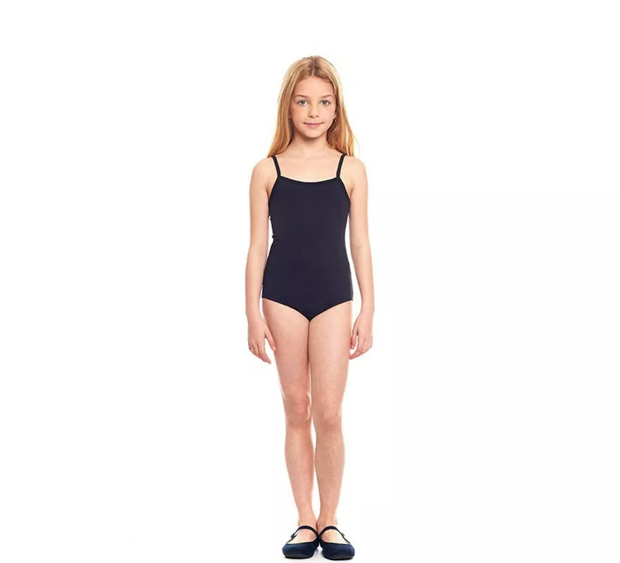 Body o Maillot Punto con tirantes negro para niña