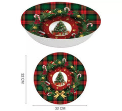 Tigela para árvore de Natal em PVC de 32 cm
